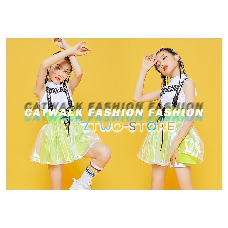 キッズダンス衣装 ジャズダンス 女の子 ガールズ ジュニア