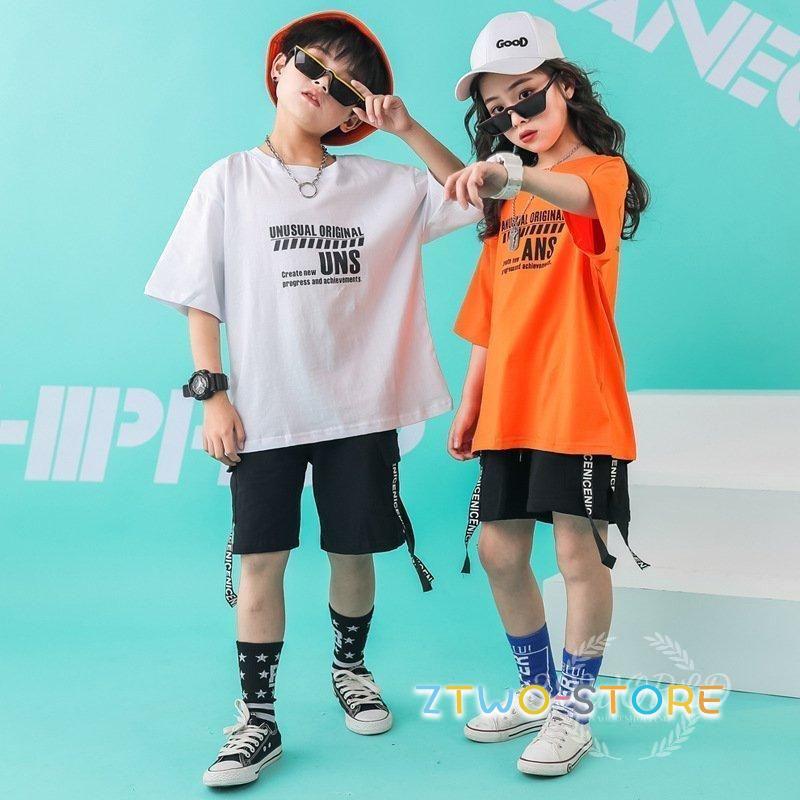 キッズダンス衣装 ヒップホップ セットアップ 子供 キッズ 韓国子供服 HIPHOP 男の子 女の子 ジャズダンス 練習着 発表会 ダンス｜ztwo-store｜02