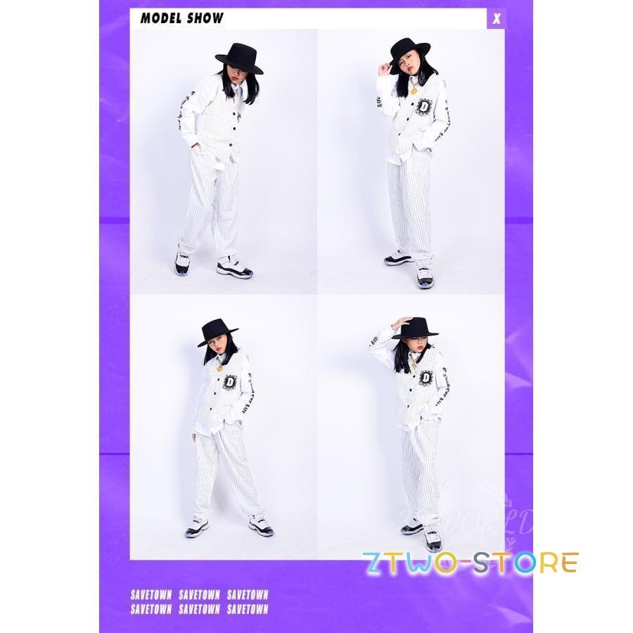 ロックダンス衣装 キッズダンス 子供 JAZZ DANCE スーツ ベスト スラックス 白 黒 パープル｜ztwo-store｜11