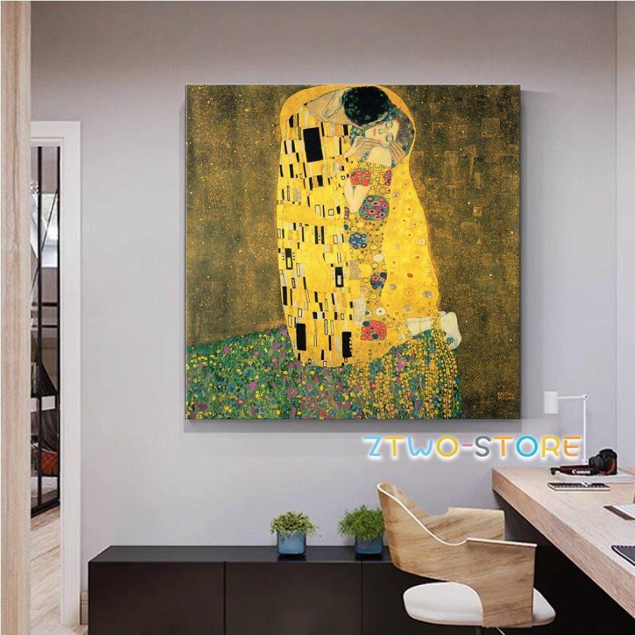 グスタフ クリムト 接吻 名画 絵画 インテリア 装飾 ホテル カフェ リビング ファブリック オシャレ インテリア アートパネル プレゼント_1