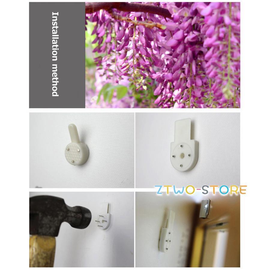 3枚セット 絵画 インテリア ファブリック 絵 植物 花　ハナ 40×40cm 壁掛け アートパネル リビング プレゼント_2