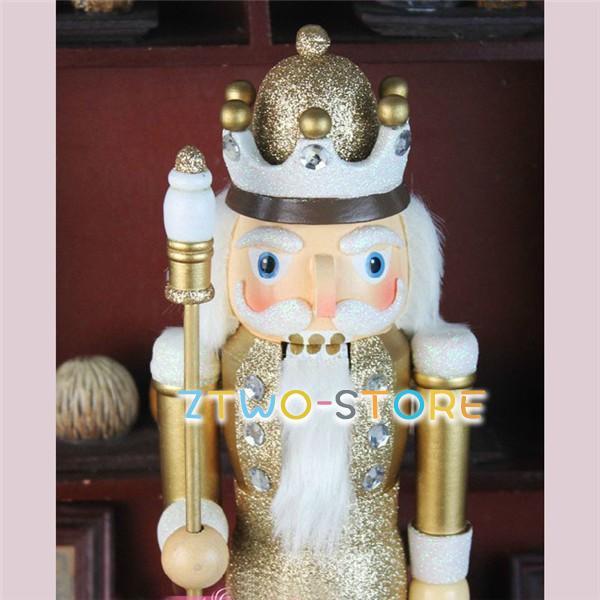 木工品 くるみ割り人形く ドイツ キャンデー 兵士 きらきら ゴールド
