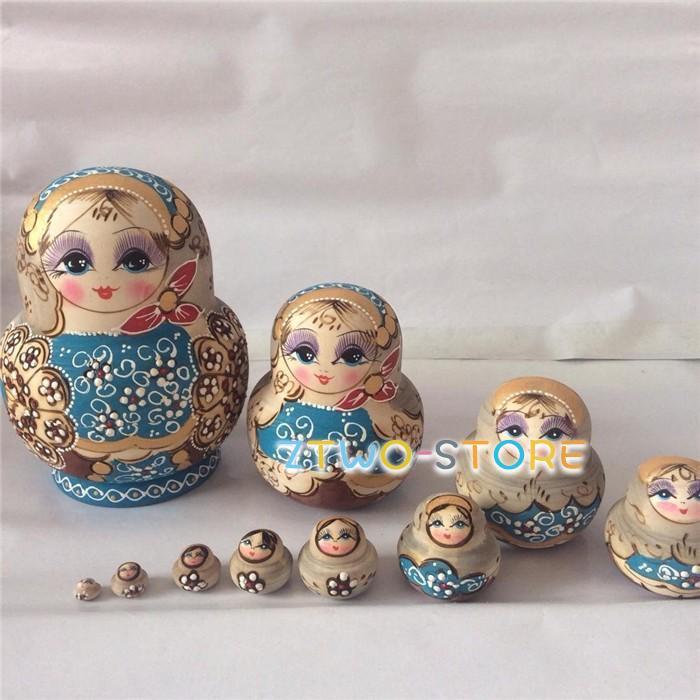 ☆ マトリョーシカ 人形 民芸品 РУССКАЯ МАТРЁШКА 工芸品 光沢 作者名