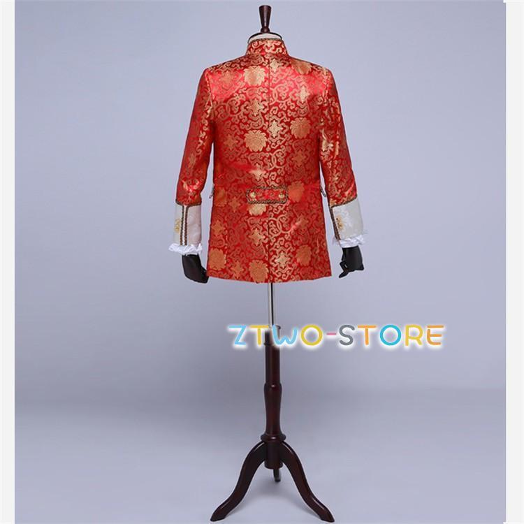 XS/S/M/L/XL 王子様 貴公子 メンズ 貴族 服 伯爵 男性用スーツ 5点
