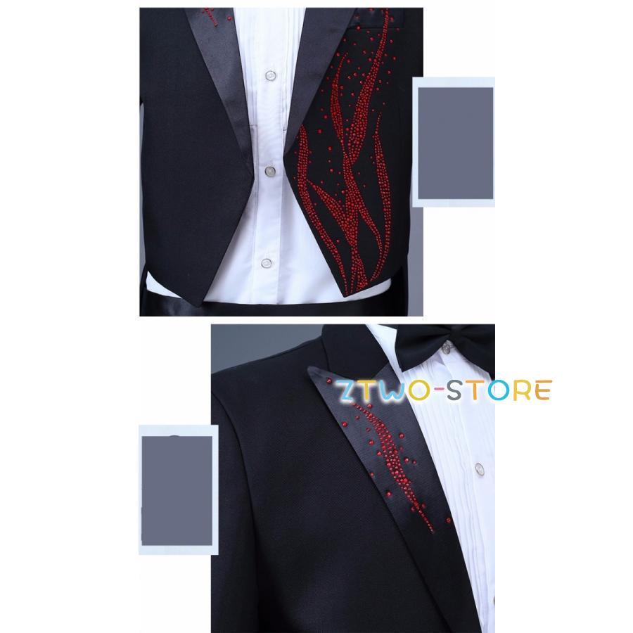 メンズ スーツ 男性用スーツ スリムスーツ 豪華に見える 貴族 服 王子