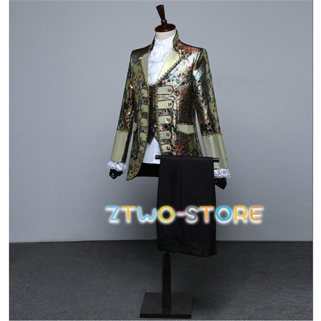 王子様 貴公子 メンズ 貴族 服 伯爵 男性用スーツ 舞台 XS~XL 中世