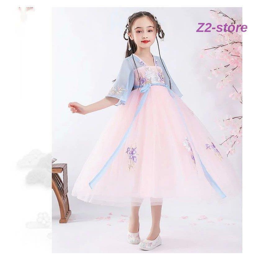 女子漢服 古風 シフォンドレス 女の子 漢服のスカート 中華風 子供服 スーパー妖精 夏服 唐装 漢服子供ドレスドレス 女の子 ワンピース レース チュール ジュニ Ztwo 1110lyq1044 Z2ストア 通販 Yahoo ショッピング