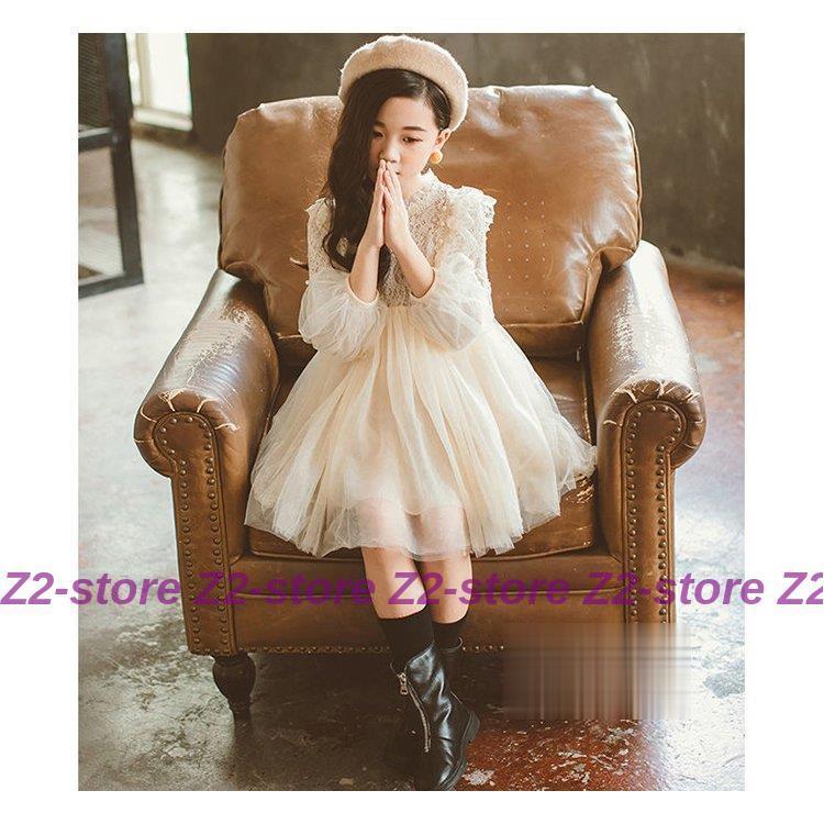 子供服 ワンピース キッズ 女の子 春  秋着  冬長袖 レースワンピース 膝丈 子供ドレス dress 韓国子供服 ジュニア 結婚式 カジュアル おしゃれ 可愛い 新品 | ブランド登録なし | 03