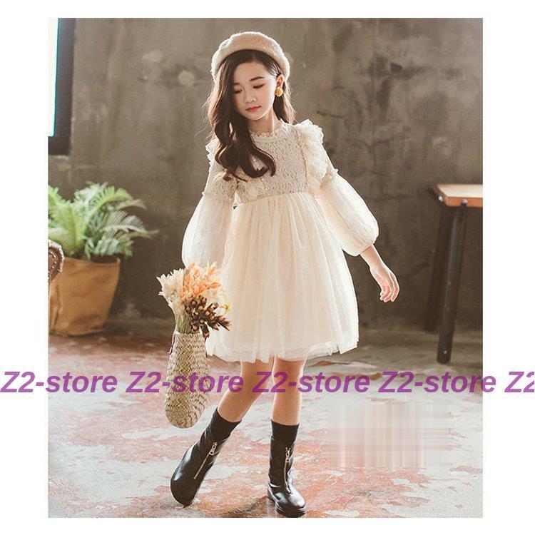 子供服 ワンピース キッズ 女の子 春  秋着  冬長袖 レースワンピース 膝丈 子供ドレス dress 韓国子供服 ジュニア 結婚式 カジュアル おしゃれ 可愛い 新品 | ブランド登録なし | 04