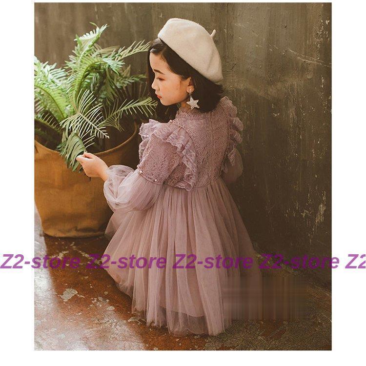子供服 ワンピース キッズ 女の子 春  秋着  冬長袖 レースワンピース 膝丈 子供ドレス dress 韓国子供服 ジュニア 結婚式 カジュアル おしゃれ 可愛い 新品 | ブランド登録なし | 07