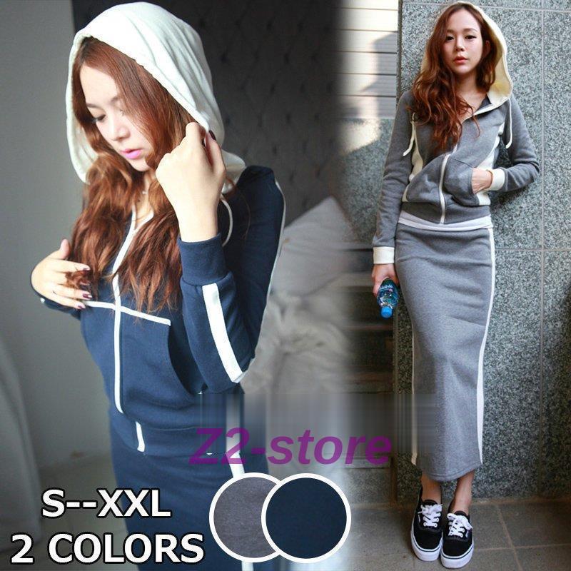 パーカー スカート セットアップ レディース 代30代40代 ロング丈スカート フード付きパーカー タイトスカート 韓国風 長袖コート スポーツウェア カジュアル Ztwo 1112wt453 Z2ストア 通販 Yahoo ショッピング