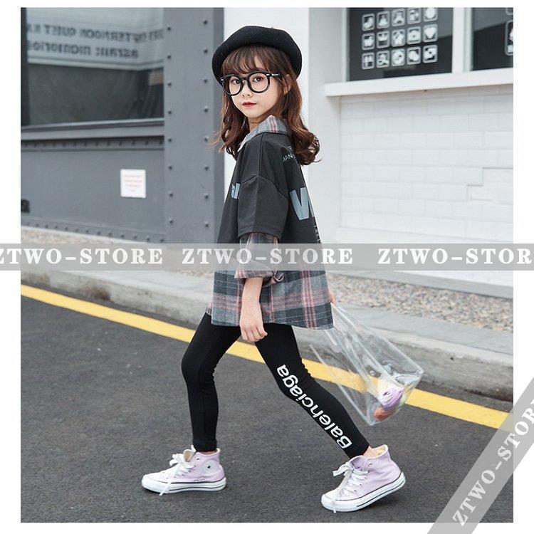 韓国子供服 キッズ セットアップ 女の子 秋服 通学着 長袖トップス 長