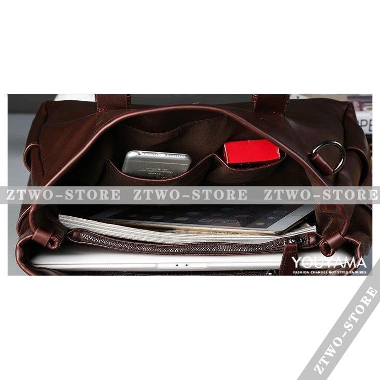 2way ビジネスバッグ ショルダーバッグ 手提げ レザー 通勤 鞄 トートバッグ ショルダーバッグ メンズ ビジネスバッグ