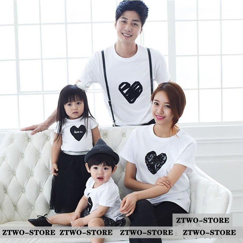 家族服 親子ペアルック Tシャツ トップス お揃い 夏物 半袖 子供服