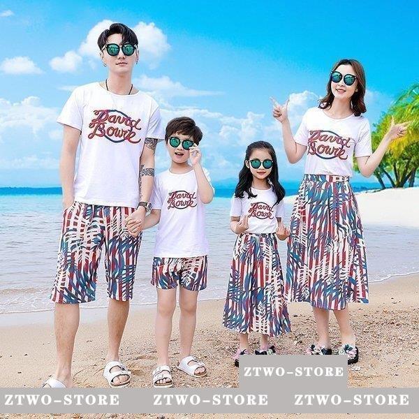 親子お揃い ペアルック 2点 セット 親子服 キッズ 大人 Tシャツ 海水パンツ ワンピース子供服 夏ｔシャツ 旅行 メンズ レディース Tシャツ ペアルック Tシャツ Ztwo 1124qz453 Z2ストア 通販 Yahoo ショッピング