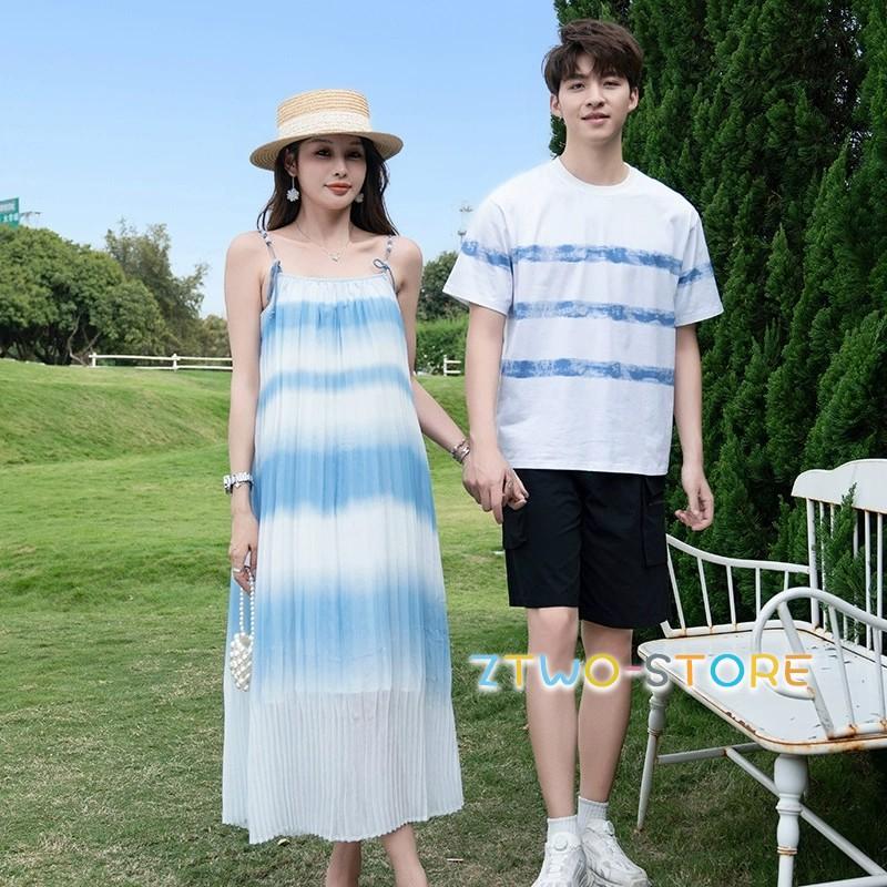 親子服 ビーチ 上下セット Tシャツ ワンピース 家族服 親子ペアルック