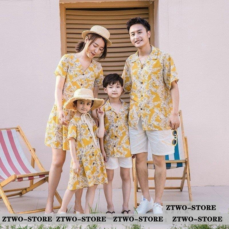 親子 アロハシャツ メンズ 親子コーデ アロハシャツ 親子 ペアルック 親子 お揃い 親子 アロハ ワンピース リゾートワンピース 男性はアロハシャツのみ Ztwo 1124qz740 Z2ストア 通販 Yahoo ショッピング