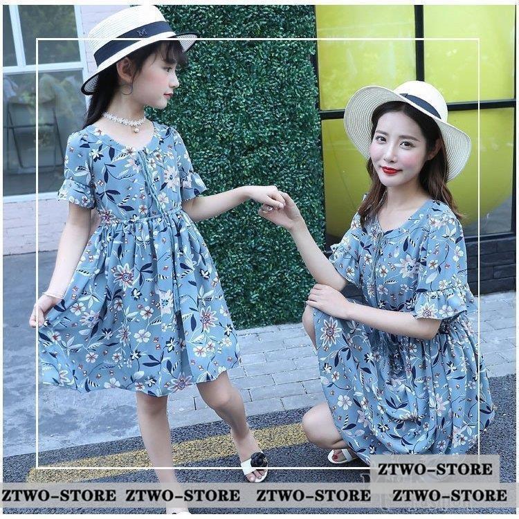 親子ペア ワンピース 韓国子供服 半袖 リゾートワンピ ハワイアン 女の子 夏 ガールズ 夏服 フレア100 110 1 130 140 150 160 165cm Ztwo 1124qz760 Z2ストア 通販 Yahoo ショッピング