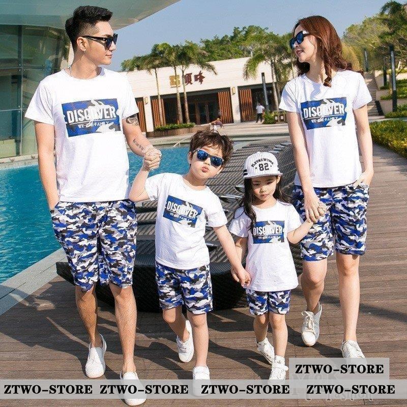 親子コーデ 親子お揃い ペアルック Tシャツ 迷彩 カップル ペアルック セットアップ 旅行 家族ママ パパ キッズ レディース メンズ Ztwo 1124qz852 Z2ストア 通販 Yahoo ショッピング