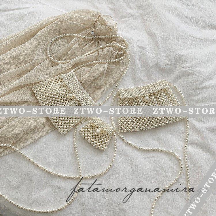 パール チェンショルダーバッグプリンバッグ ミニサイズ 肩紐バッグ