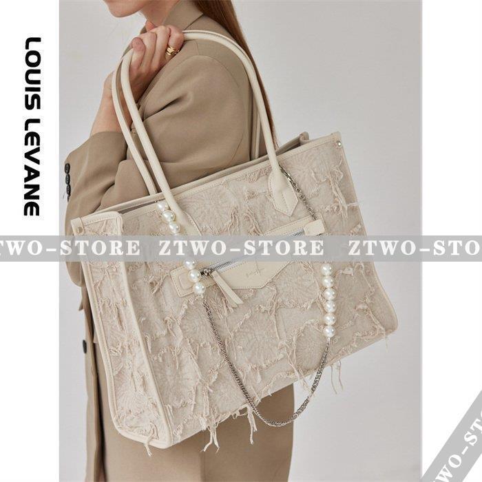 トートバッグ レース パール レディース 本格 本革バッグ 大容量 軽量  