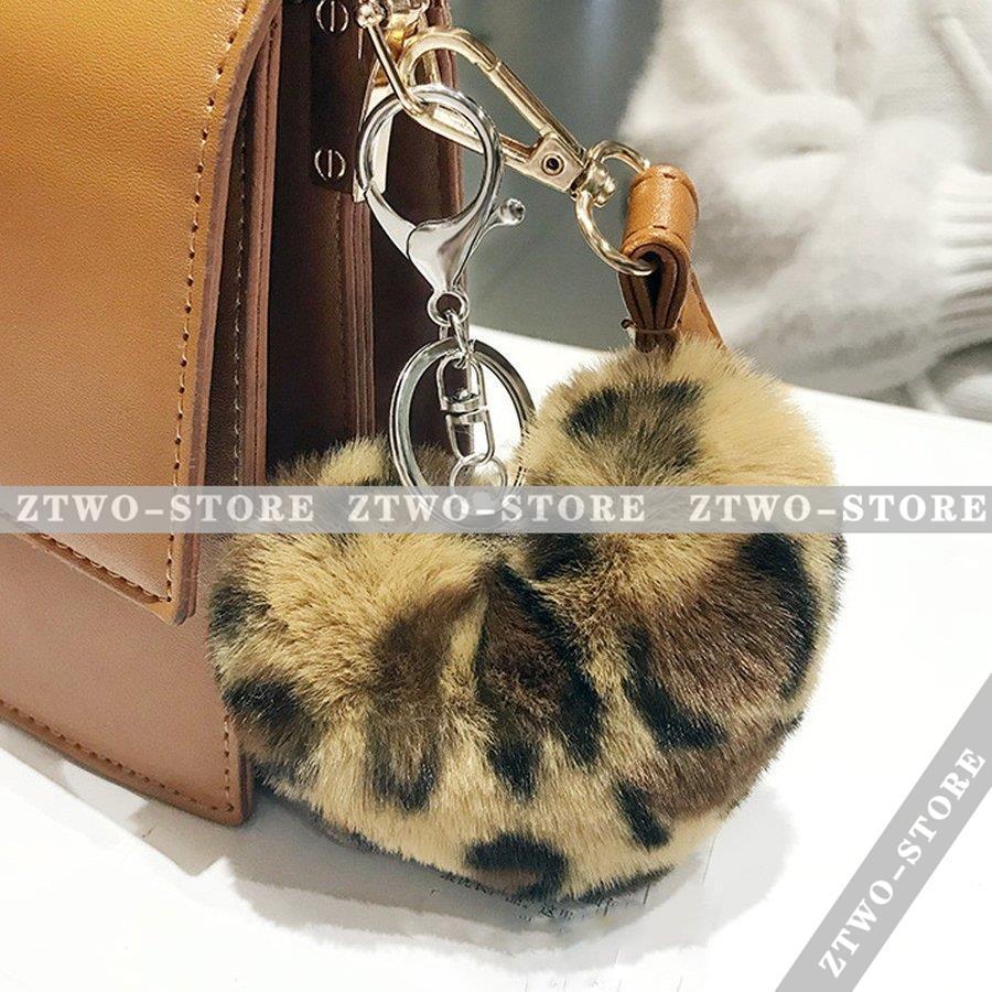 じゃれ猫　猫耳ファーチャーム　ヒョウ柄バッグチャーム　レオパード　ハンドメイド じゃれ猫 猫耳ファーチャーム ヒョウ柄バッグチャーム