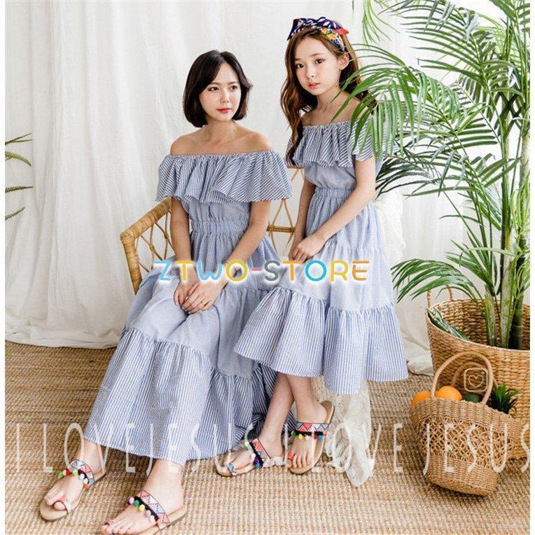 親子服 半袖 Tシャツ ワンピース キッズ 子供 韓国風 子供服 母さん子 ワンピースドレスレディース 姉妹ペア服 レタープリント 女の子 柔らかい 可愛い 夏服 一部予約販売中