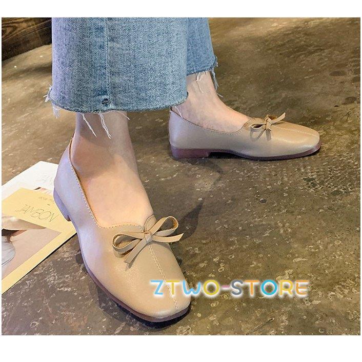 パンプス スクエアトゥ 女性 Puシューズ ローカット ローファー フラットシューズ レトロ 靴 レディース くつ 森ガール 可愛い ぺったんこ Ztwo0106 Nx100 Z2ストア 通販 Yahoo ショッピング