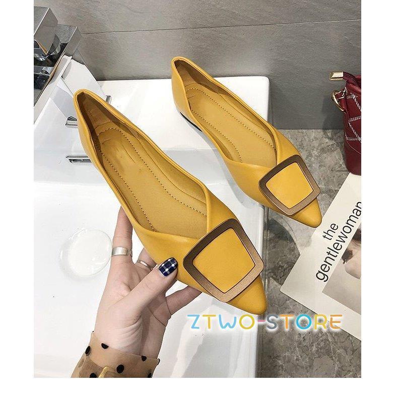 パンプス PU ポインテッドトゥ レディース PUパンプス レトロ ぺったんこ シューズ 楽チン 女性 靴 通勤 ローカット くつ お洒落 パンプス PU ポインテッドトゥ レディース PUパンプス レトロ