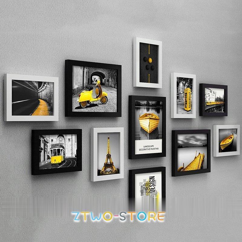 複数購入割引⭕️ アンティーク　フレーム　マップ　地図　ウォールアート　壁掛け フォトフレーム 壁掛け 11点セット 北欧 おしゃれ ウォール