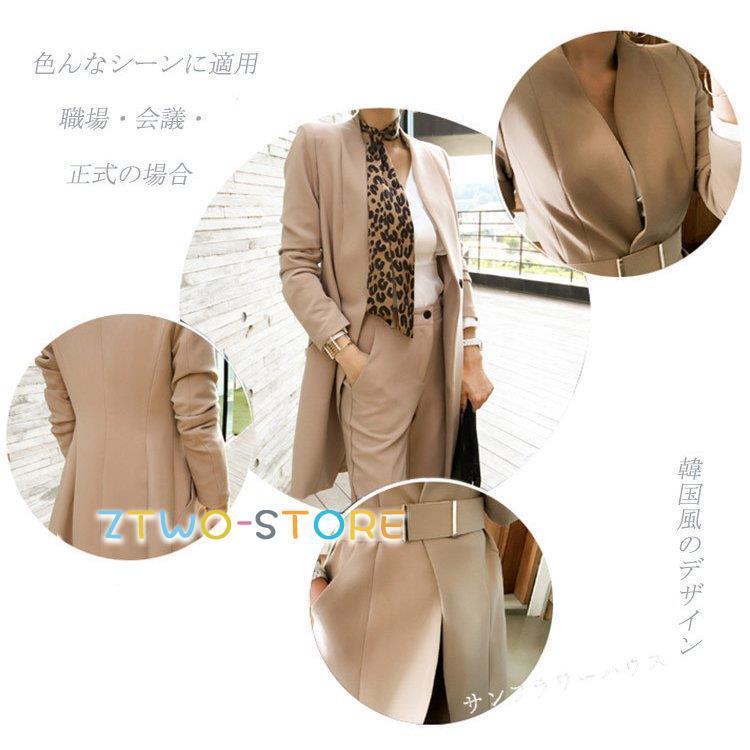 スーツ 卒業式 服 母 40代 30代 卒園式 ママ セットアップ 新品 入学式 入園式 卒園式 無地 カーキ ブラック セレモニースーツ レディース 七五三 お宮参り 通勤｜ztwo-store｜14