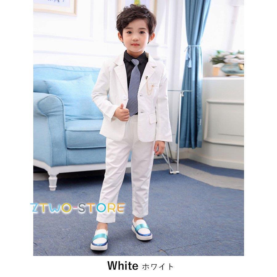 スーツ キッズ 男の子 入学式 子供 フォーマル パンツスーツ 無地 2点