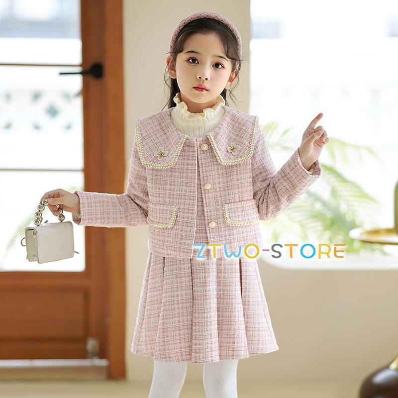 卒業式 スーツ 女の子 フォーマル 入学式 卒園式 韓国 子供服 チェック