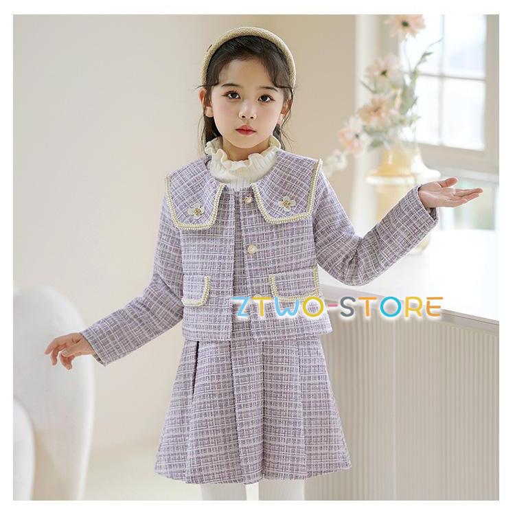 卒業式 スーツ 女の子 フォーマル 入学式 卒園式 韓国 子供服 チェック