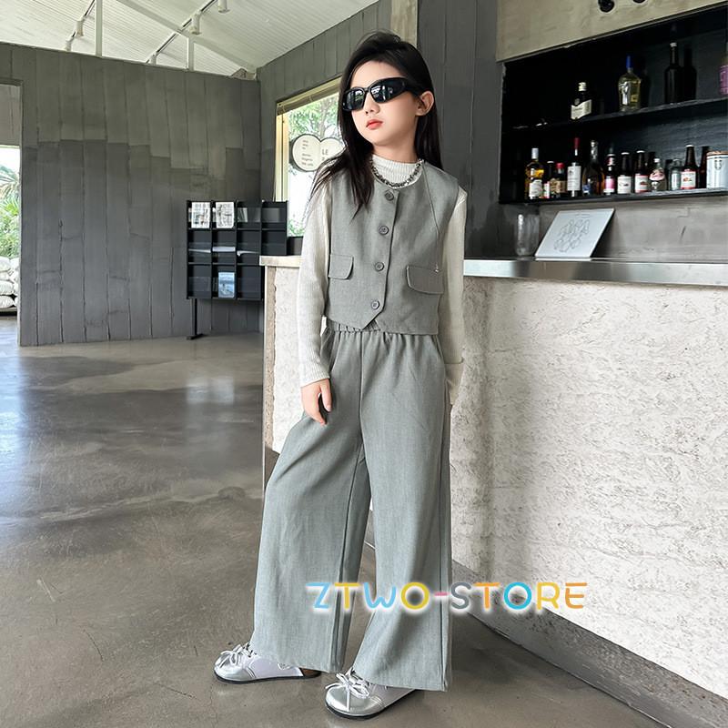 入学式 パンツスーツ 女の子 チェック 柄 フォーマルスーツ 韓国 子供