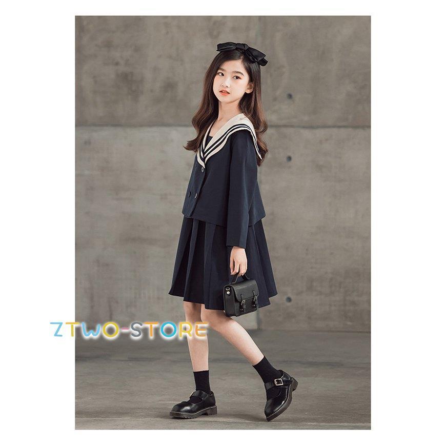 入学式 セーラー襟 スーツ 卒業式 女の子 セットアップ ジャケット