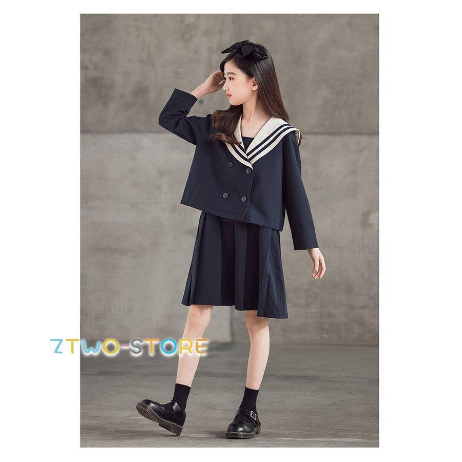 入学式 セーラー襟 スーツ 卒業式 女の子 セットアップ ジャケット
