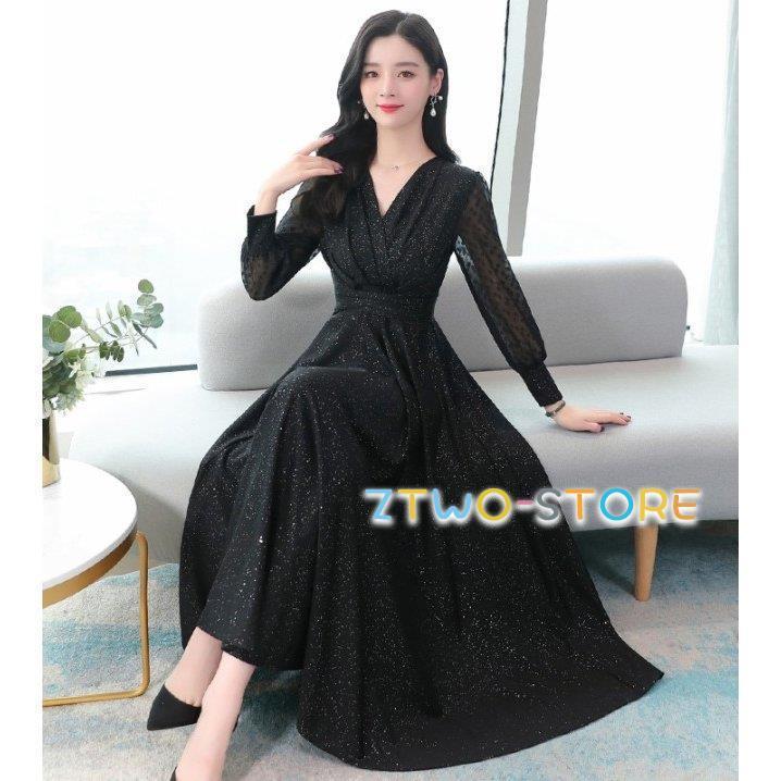 カシュクールドレス パーティードレス 結婚式 お呼ばれドレス 20代 30代 40代 50代 黒 ロングドレス 袖あり Aライン 大きいサイズ 3L 上品 お呼ばれ カシュクール ドレス パーティードレス 結婚式 お呼ばれドレス 40代 30