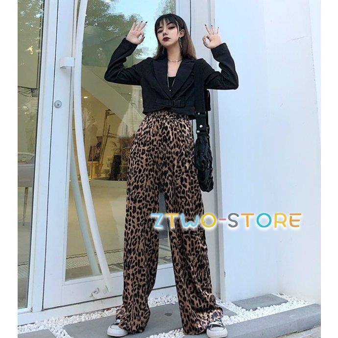 レオパード柄パンツ パンツ ボトムス レディース 春 秋 レオパード柄パンツ パンツ ボトムス レディース 春 秋