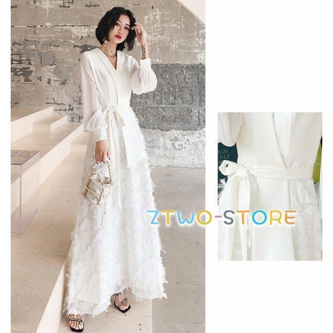 ウェディングドレス 白 黒 カラードレス パーティードレス 結婚式 二次会 花嫁 ドレス お呼ばれドレス 袖あり 長袖 大きいサイズ 3l 4l 小さいサイズ フェザー Ztwo0125 Nz343 Z2ストア 通販 Yahoo ショッピング