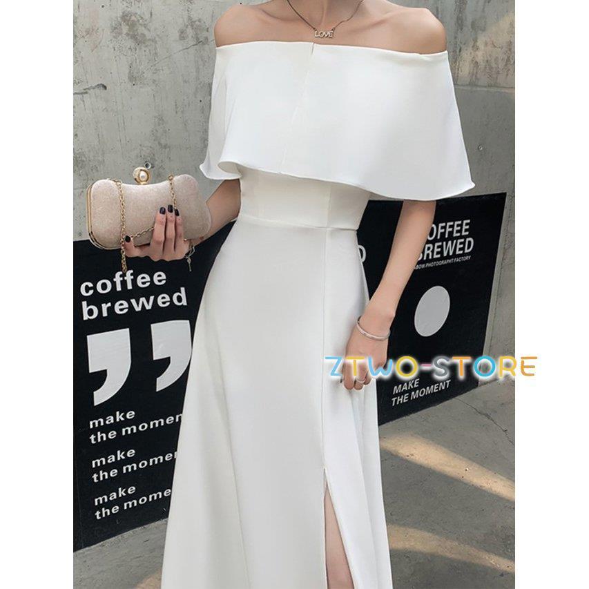 ウエディングドレス カラードレス 白 赤 黒 袖あり 結婚式 二次会 花嫁