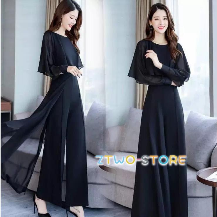 かっこいい パンツドレス セットアップ レディース パーティードレス