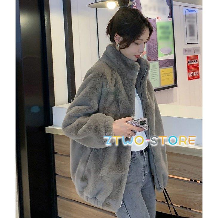 ファージャケット レディース アウター 冬 ジャケット フェイクファー
