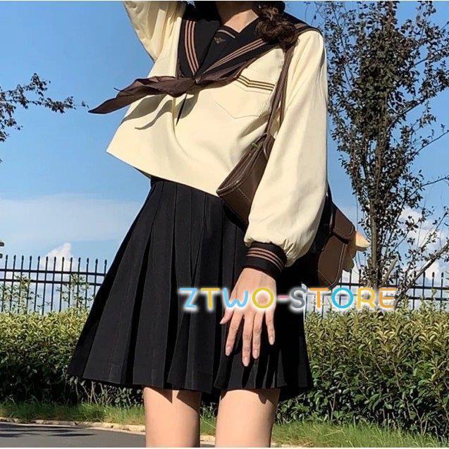 【美品】 学生服　セーラー服　スカート　３枚セット セーラー服 高校 制服 セット 女子高生 制服スカート 学生服 女子 長袖