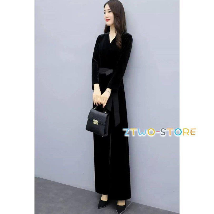 カシュクール パンツドレス オールインワン パーティードレス 結婚式