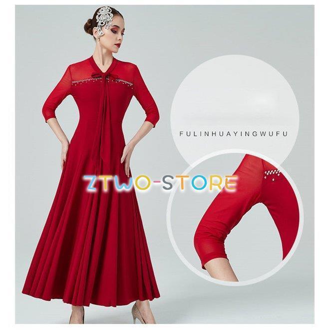 ダンスパーティーやデモ・発表会向き✨ダンス練習用スタンダード向きワンピース❤️ ダンスパーティーやデモ・発表会向き✨ダンス練習用スタンダード向き