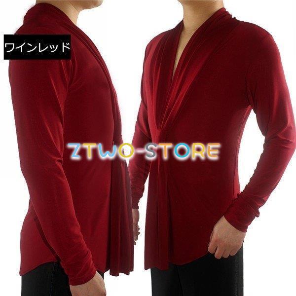 【単品】トップス 社交ダンス衣装 ブラック 競技用 メンズラテンシャツ 男性用 ダンスウェア 練習着 ラテン ルンバ チャチャチャ 発表会 | ブランド登録なし | 08