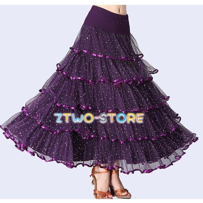 社交ダンス スカート（単品）豪華モダンなスカート ダンス服 ラテン