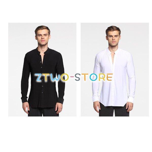 メンズ ラテンダンス用シャツ 男性用 ダンス衣装 上着 ダンスウェア