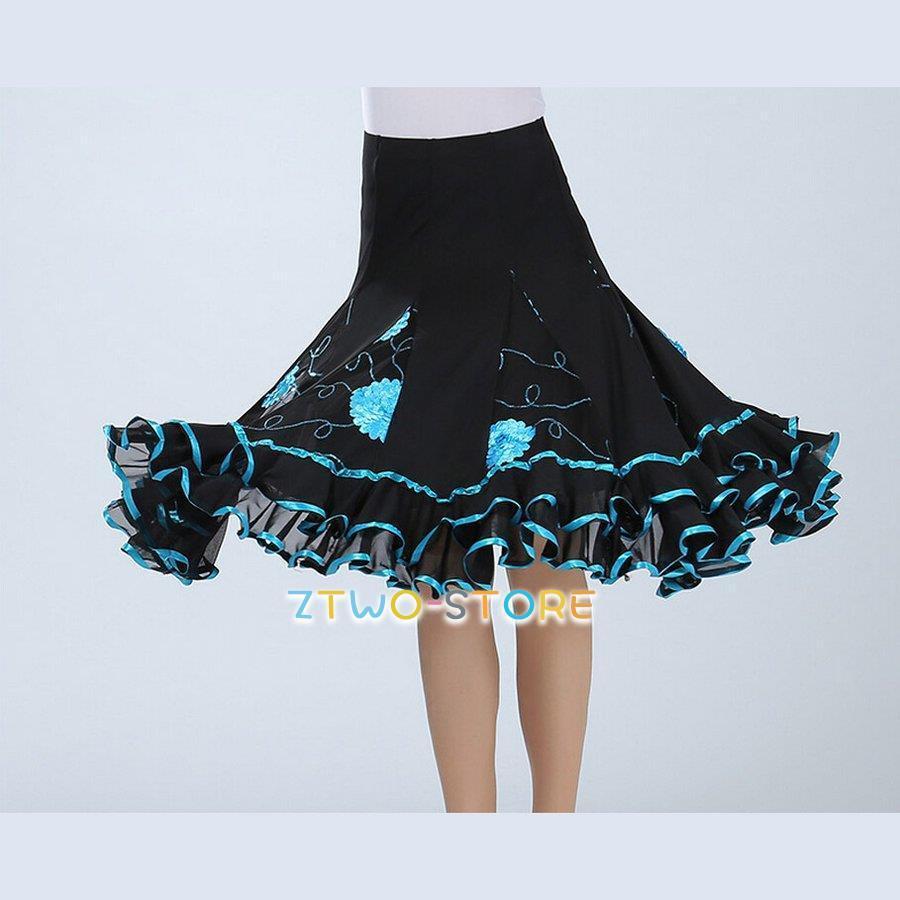 全7色 社交ダンス衣装 スカート ダンス衣装 ステージ衣装 練習着